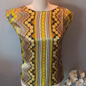 Mexx Metropolitan silk cap sleeve blouse